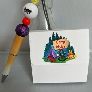 Camp Notepad/Pen set
$10